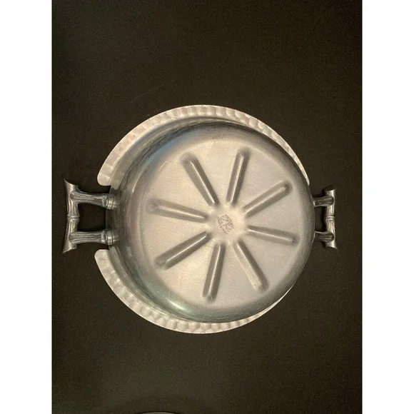 Vintage Everlast Aluminum "Bali Bamboo" 1948-1959 Casserole w/ Pyrex Insert MCM - Picture 9 of 15